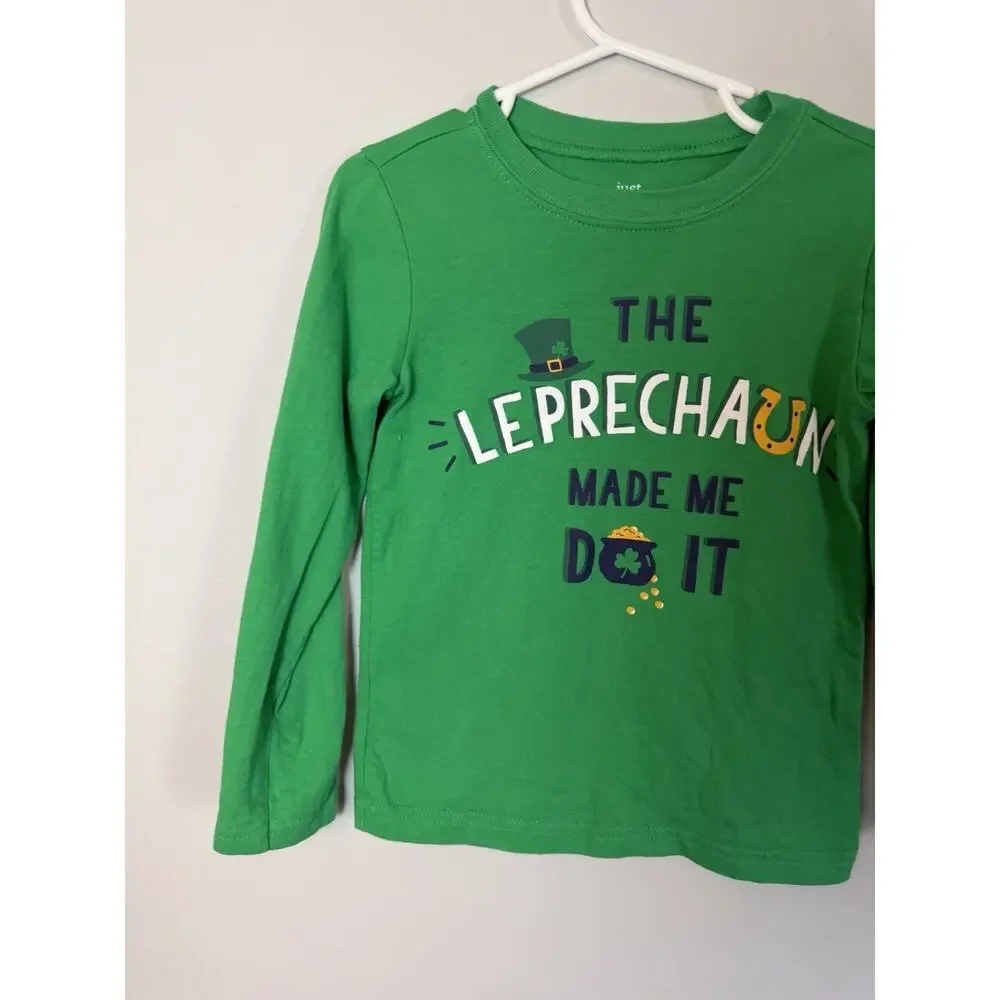 St. Patrick's Day Long Sleeve Tshirt By Carters Sz 3T